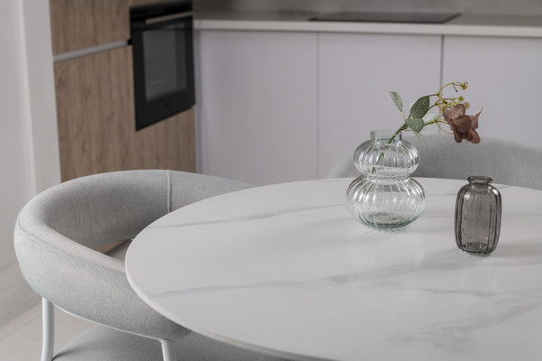 Керамічний стіл обідній Vetro Mebel T-325 Каса вайт-білий-4