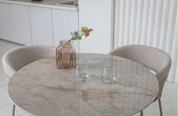 Керамический стол обеденный Vetro Mebel T-325 Мистик грей-капучино-7