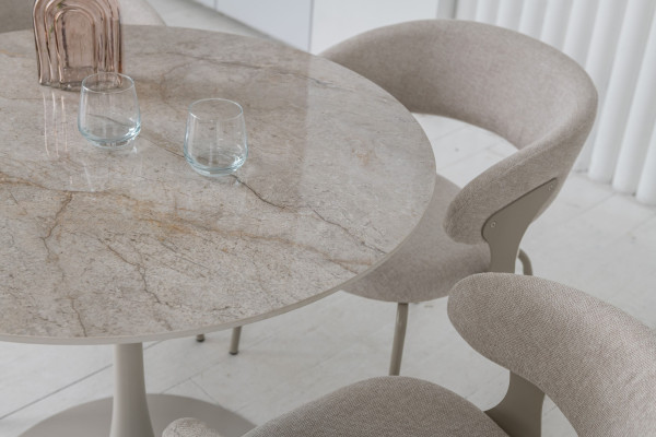 Керамический стол обеденный Vetro Mebel T-325 Мистик грей-капучино-6