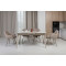 Керамический стол раскладной обеденный Vetro Mebel TM-125 Крема саббия/капучино-8-thumb