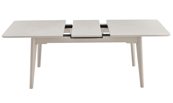 Керамический стол раскладной обеденный Vetro Mebel TM-125 Крема саббия/капучино-14
