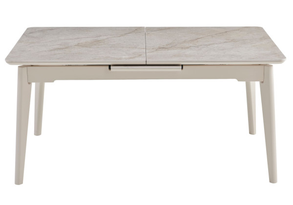 Керамічний стіл розкладний обідній Vetro Mebel TM-125 Містик грей/капучіно-6