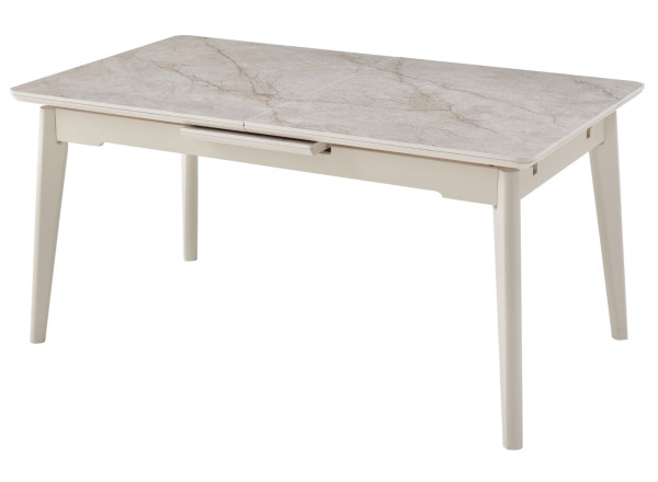 Керамічний стіл розкладний обідній Vetro Mebel TM-125 Містик грей/капучіно-7