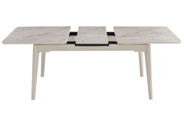 Керамічний стіл розкладний обідній Vetro Mebel TM-125 Містик грей/капучіно-8