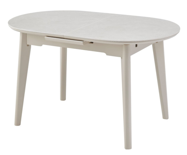 Керамический стол раскладной обеденный Vetro Mebel TM-126-1 Крема саббия/капучино-3