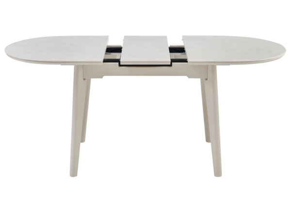 Керамический стол раскладной обеденный Vetro Mebel TM-126-1 Крема саббия/капучино-4
