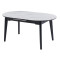 Керамічний стіл розкладний обідній Vetro Mebel TM-126 Білий мармур/чорний-2-thumb