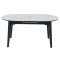 Керамічний стіл розкладний обідній Vetro Mebel TM-126 Білий мармур/чорний-1-thumb
