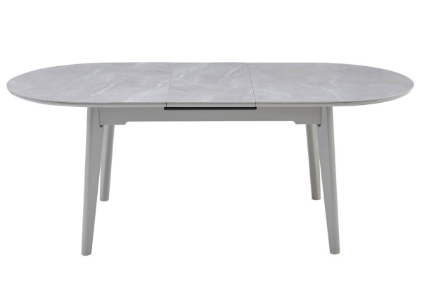 Керамічний стіл розкладний обідній Vetro Mebel TM-126 Калакатта мармур/сірий-4