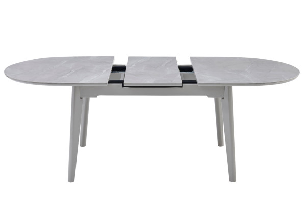 Керамічний стіл розкладний обідній Vetro Mebel TM-126 Калакатта мармур/сірий-3