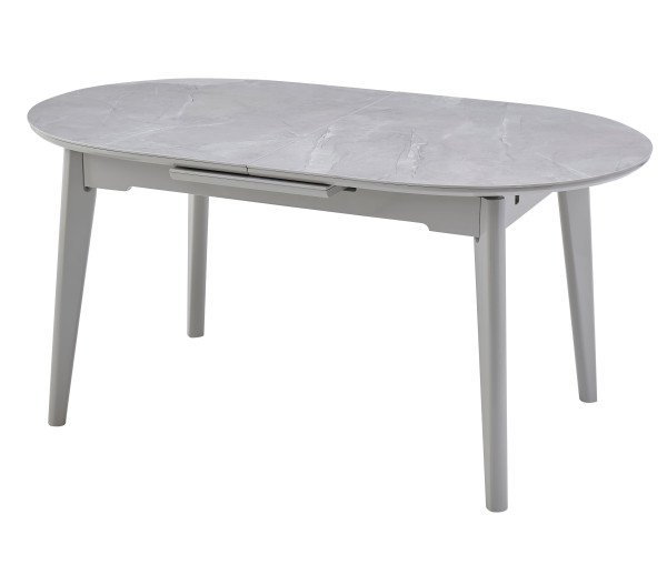 Керамічний стіл розкладний обідній Vetro Mebel TM-126 Калакатта мармур/сірий-2