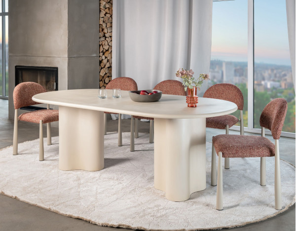 Обідній стіл Vetro Mebel Кліо TM-220 Бетон-0