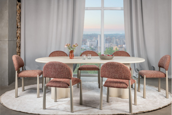 Обідній стіл Vetro Mebel Кліо TM-220 Бетон-2