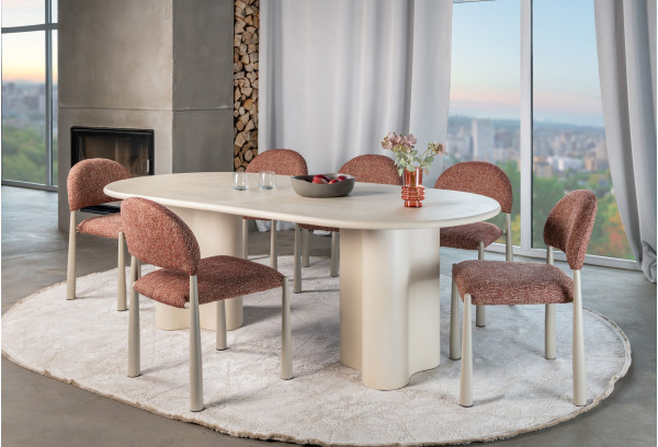 Обідній стіл Vetro Mebel Кліо TM-220 Бетон-3