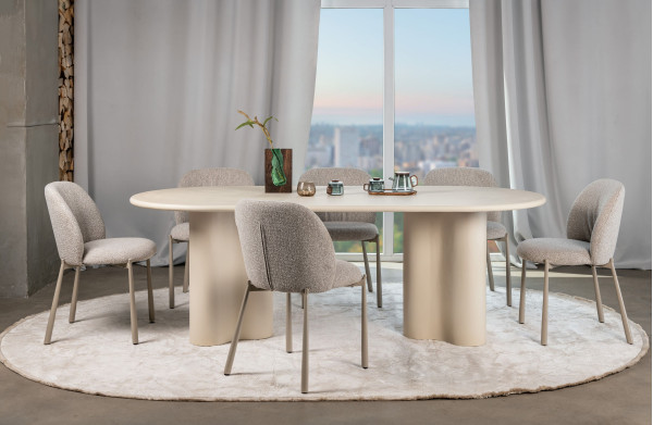 Обідній стіл Vetro Mebel Кліо TM-220 Бетон-6