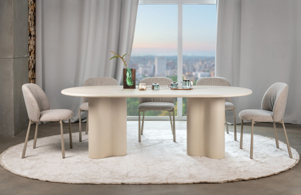 Обідній стіл Vetro Mebel Кліо TM-220 Бетон-7