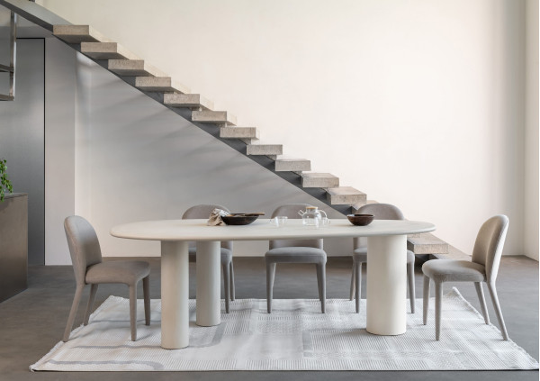 Обеденный cтол Vetro Mebel Бастиано TM-225 Бетон-1