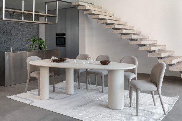 Обеденный cтол Vetro Mebel Бастиано TM-225 Бетон-3