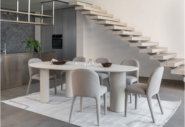 Обеденный cтол Vetro Mebel Бастиано TM-225 Бетон-4