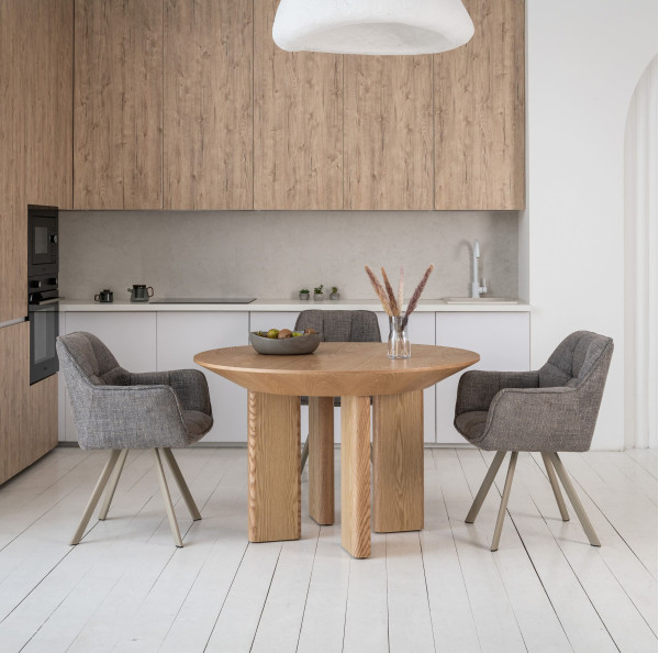 Обеденный cтол Vetro Mebel Эстер TM-230 Ясень-0