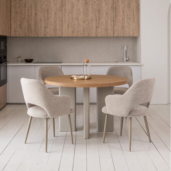 Обідній стіл Vetro Mebel Амбра TM-235 Ясен-теплий пісок-0