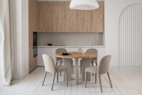 Обідній стіл Vetro Mebel Амбра TM-235 Ясен-теплий пісок-2