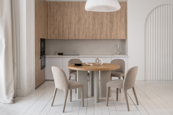 Обідній стіл Vetro Mebel Амбра TM-235 Ясен-теплий пісок-3