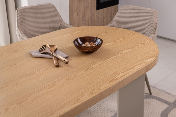 Обідній стіл Vetro Mebel Нікколо TM-236 Ясен-теплий пісок-9