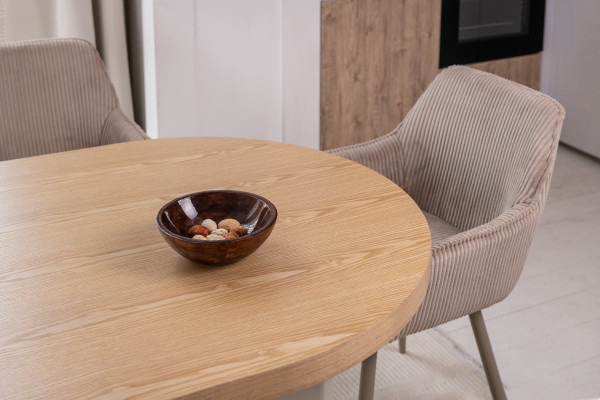 Обідній стіл Vetro Mebel Нікколо TM-236 Ясен-теплий пісок-10