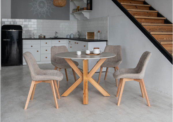 Керамический стол обеденный Vetro Mebel TM-237 Вуд вейн/натуральный каучук-1