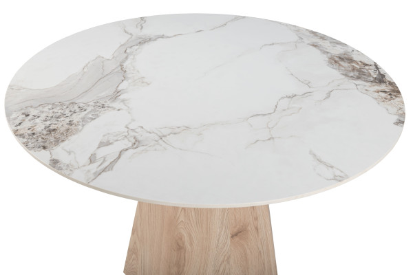 Керамический стол обеденный Vetro Mebel Квинто TM-300 Голден сенд - дуб-13