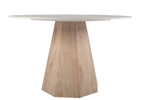 Керамический стол обеденный Vetro Mebel Квинто TM-300 Голден сенд - дуб-11