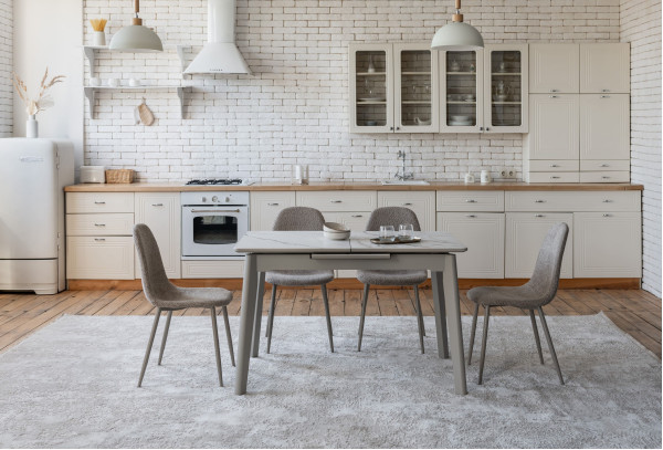 Раскладной обеденный cтол Vetro Mebel TM-76 Голден сенд-теплый песок-1