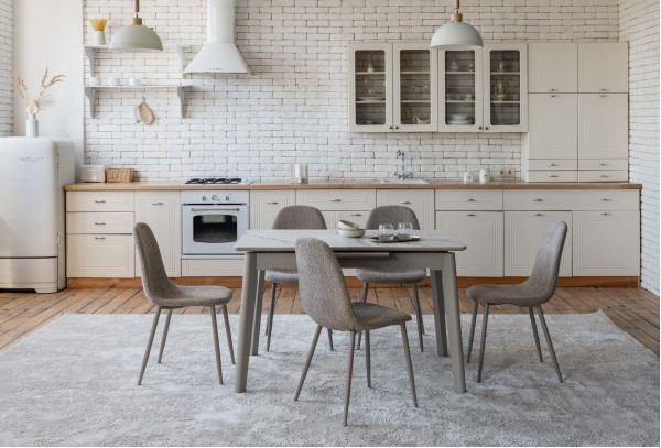 Раскладной обеденный cтол Vetro Mebel TM-76 Голден сенд-теплый песок-2