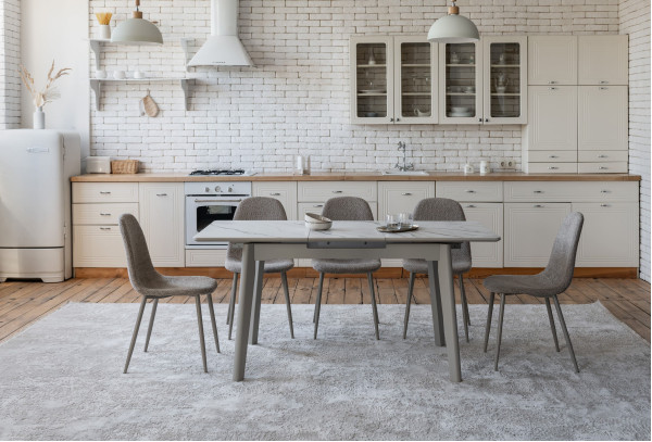 Раскладной обеденный cтол Vetro Mebel TM-76 Голден сенд-теплый песок-3