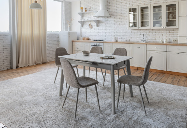 Раскладной обеденный cтол Vetro Mebel TM-76 Голден сенд-теплый песок-13