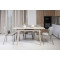 Керамический стол раскладной обеденный Vetro Mebel TM-76 Крема саббия/капучино-9-thumb