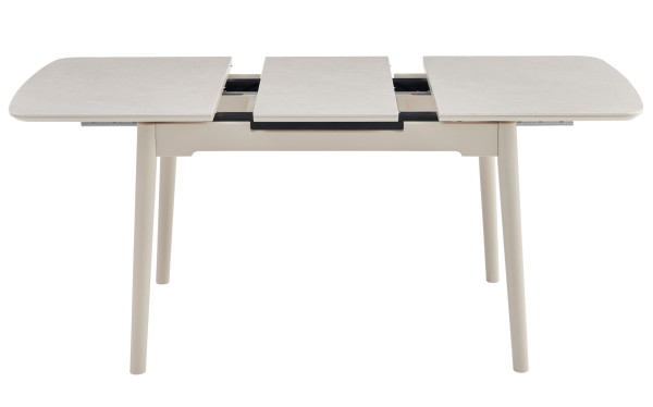 Керамический стол раскладной обеденный Vetro Mebel TM-76 Крема саббия/капучино-3