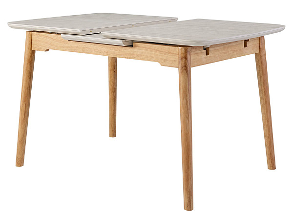 Керамічний стіл розкладний обідній Vetro Mebel TM-76 Травертін матовий-дуб-6