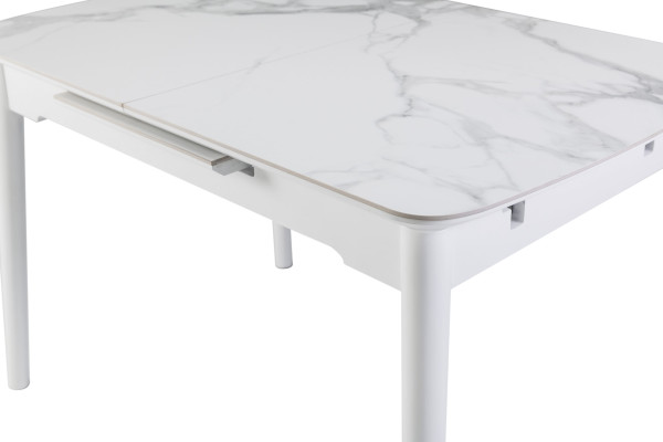 Розкладний обідній стіл Vetro Mebel TM-76 Вайт клауд-білий-11