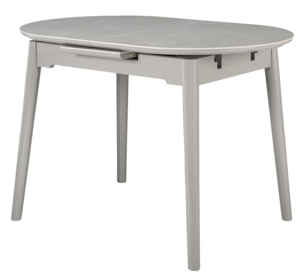 Керамічний стіл розкладний обідній Vetro Mebel TM-85 Бардиліо лайт-сірий-11