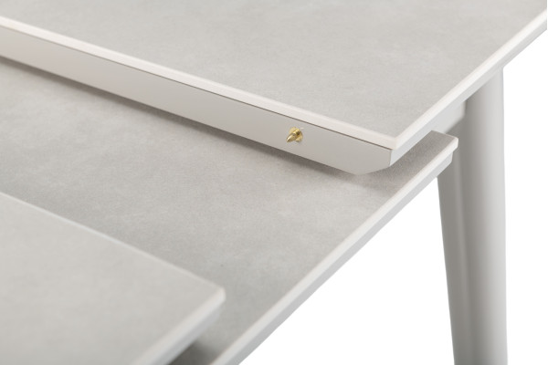 Керамічний стіл розкладний обідній Vetro Mebel TM-85 Бардиліо лайт-сірий-21