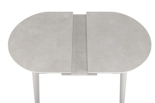 Керамічний стіл розкладний обідній Vetro Mebel TM-85 Бардиліо лайт-сірий-22