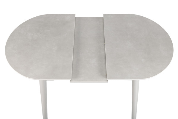 Керамічний стіл розкладний обідній Vetro Mebel TM-85 Бардиліо лайт-сірий-23