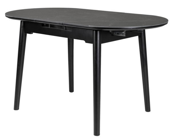 Керамический стол раскладной обеденный Vetro Mebel TM-85 Черный оникс/черный-14