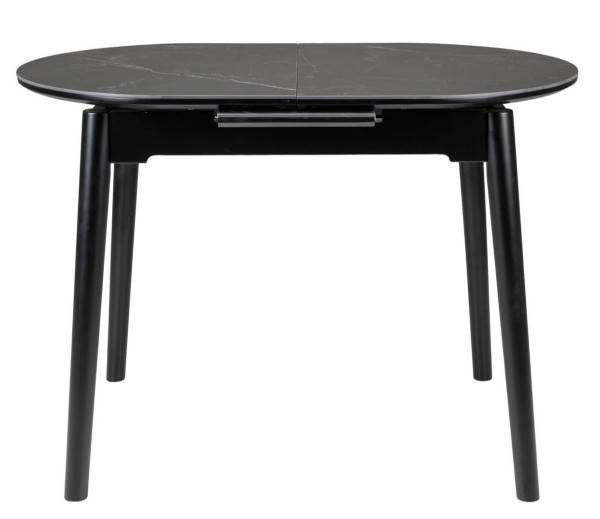 Керамический стол раскладной обеденный Vetro Mebel TM-85 Черный оникс/черный-7