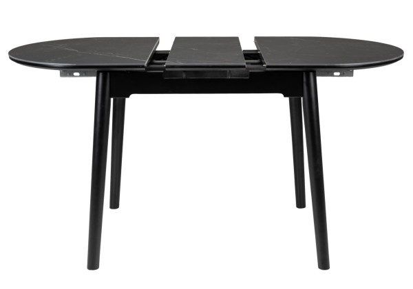 Керамический стол раскладной обеденный Vetro Mebel TM-85 Черный оникс/черный-12