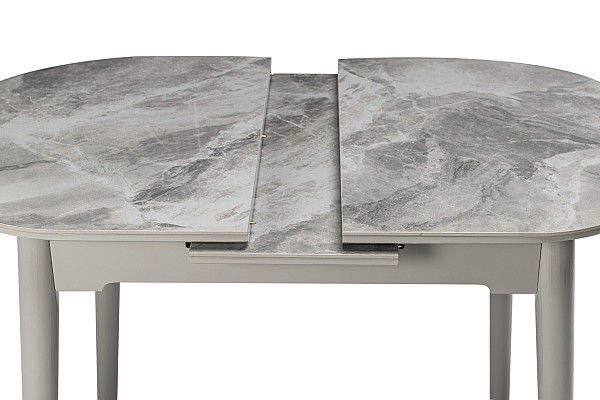 Керамічний стіл розкладний обідній Vetro Mebel TM-85 Ребекка грей-сірий-12