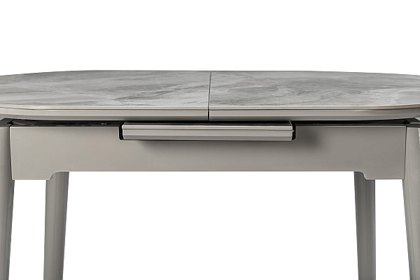 Керамічний стіл розкладний обідній Vetro Mebel TM-85 Ребекка грей-сірий-11
