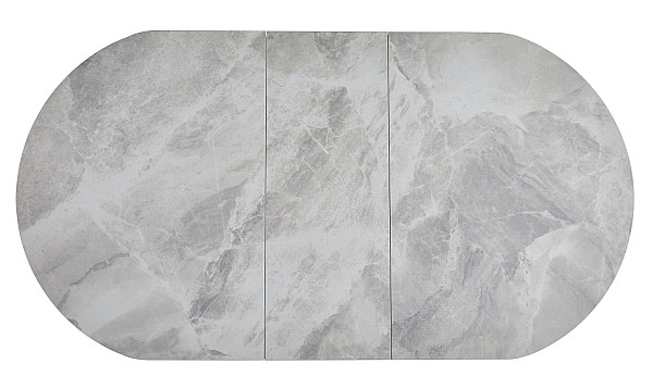 Керамічний стіл розкладний обідній Vetro Mebel TM-85 Ребекка грей-сірий-15